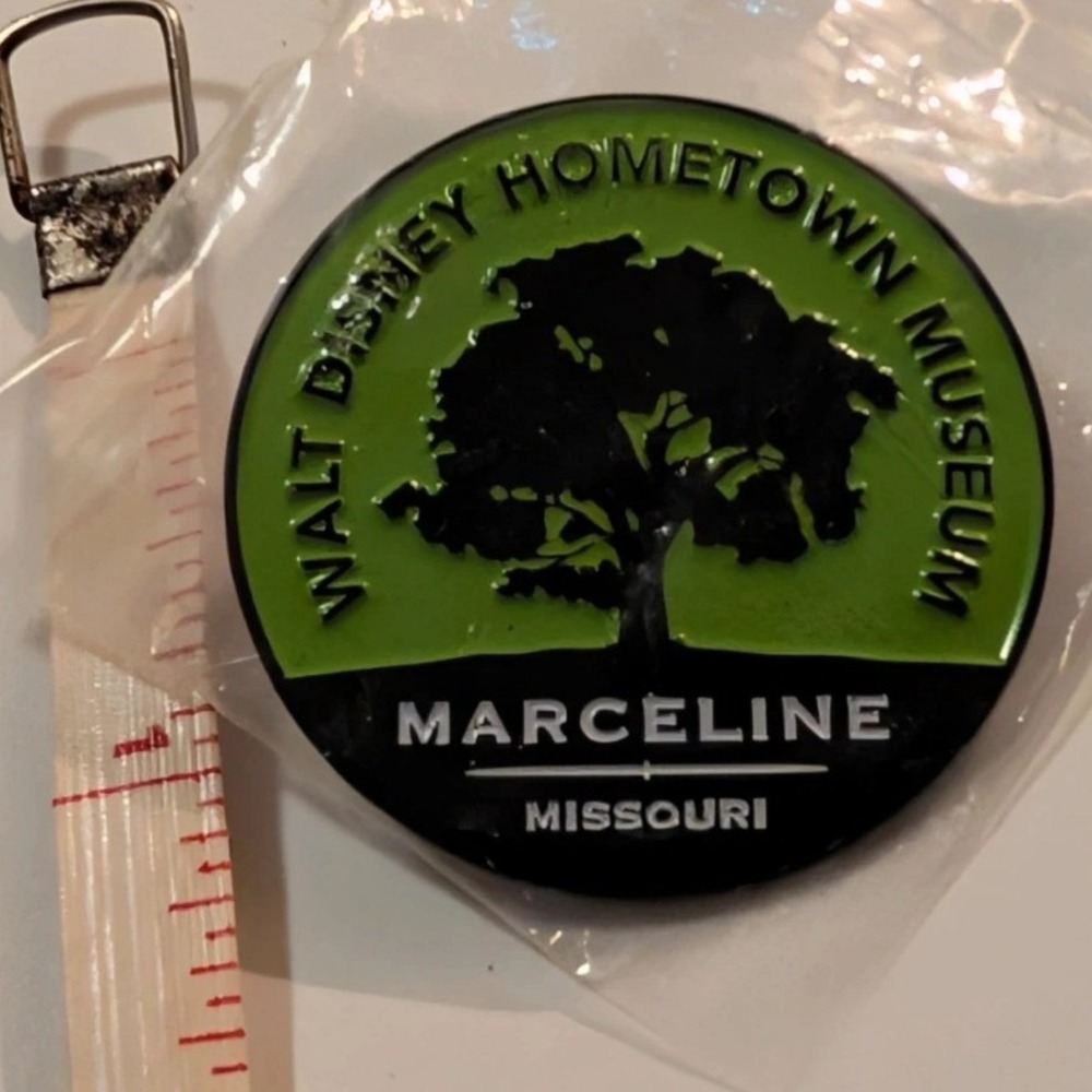Walt Disney Hometown Museum Marceline Missouri Enamel Pin Green Black Tree